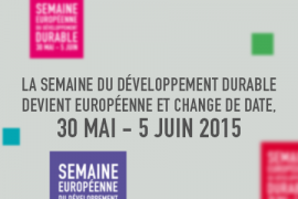 En 2015, la Semaine du développement durable devient européenne !
